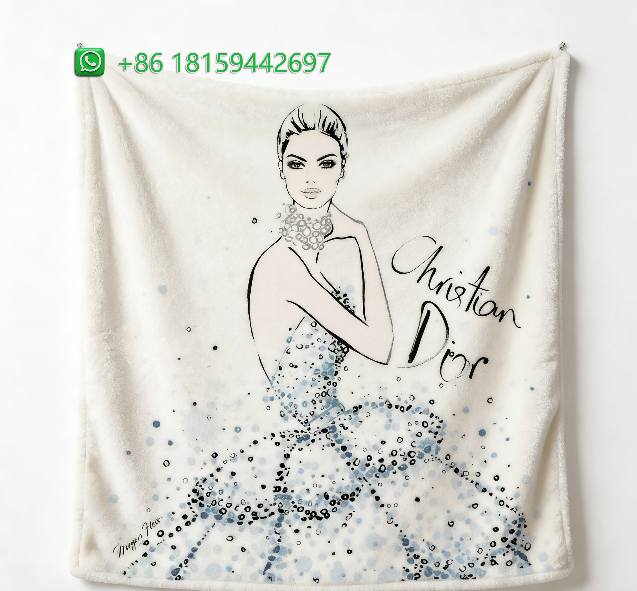Dior Throw Blankets